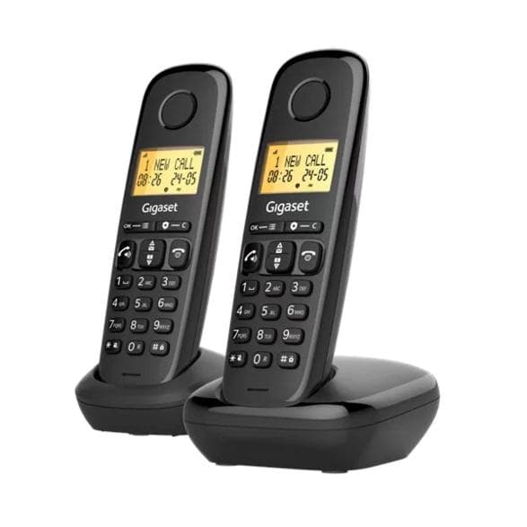 Gigaset Basic 100 DUO trådløs telefon sort