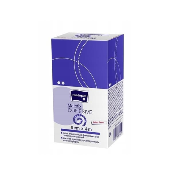 Koheesioside 6 cm x 4 m elastinen itseliimautuva Matofix Cohesive 1 kpl