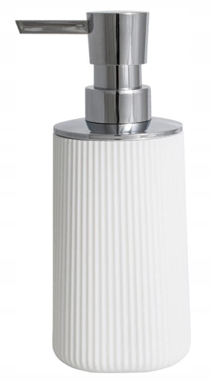 Dispenser för flytande tvål i badrummet, 250 ml, vit krom