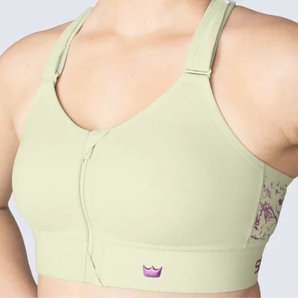 SHEFIT GRÖN SPORT-BH MED MEDIUM STÖD JUSTERBAR L