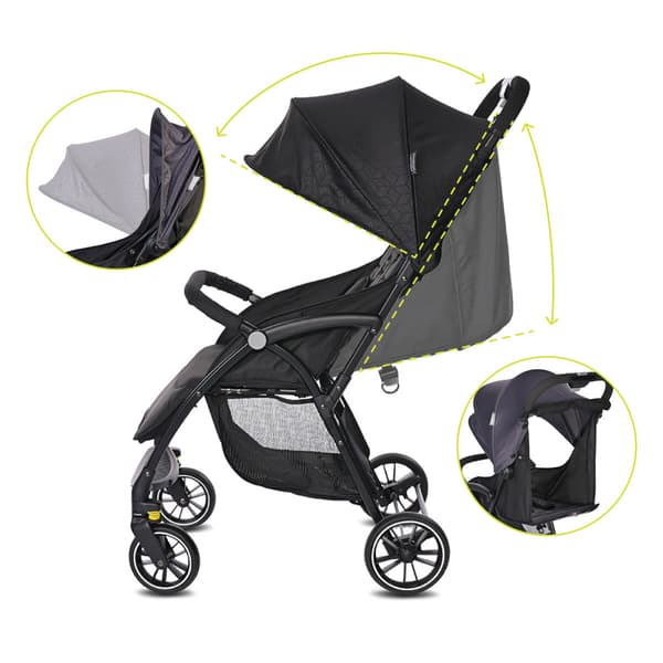Lorelli Fresh - barnvagn upp till 22 kg | Black Jasper