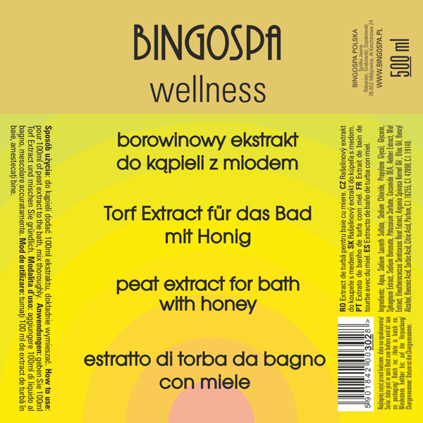 BINGOSPA hyvinvointiturvekylpy hunajalla