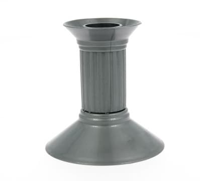Plastljusstake 10 cm silver 1 st