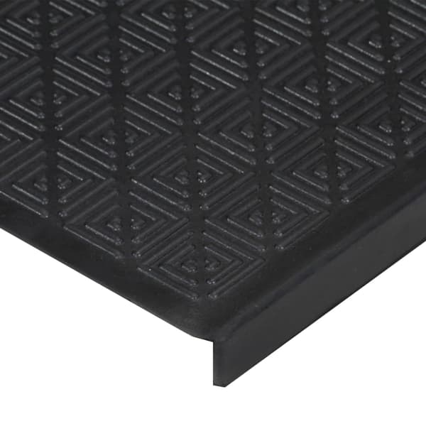 vidaXL Trappsteg, 5 st, 25x75 cm, gummi