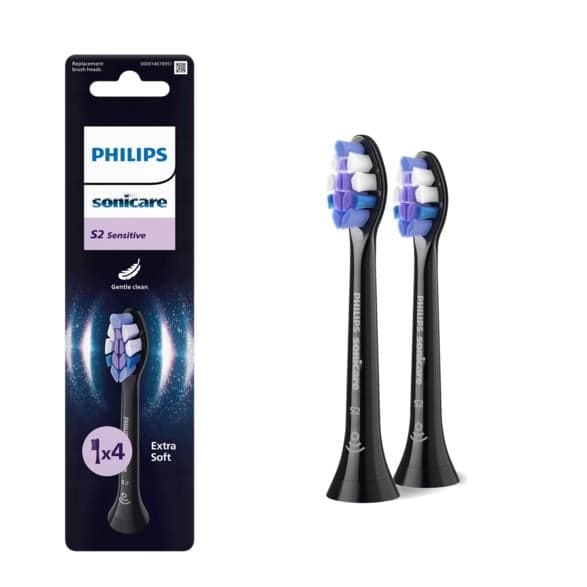 PHILIPS SONICARE HX6052/88 hammasharjan päät 2 kpl Musta