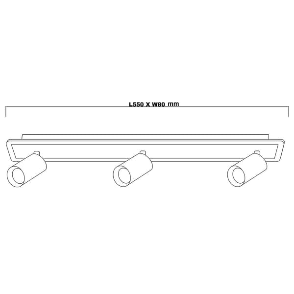 PARMA LED-PANDELAMPE SORT LYS PRESTIGE LP-0612/3WS BK