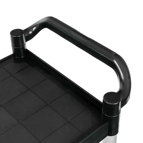 Mega-M servervogn 2-hyldestativ sort 80x40x95 cm