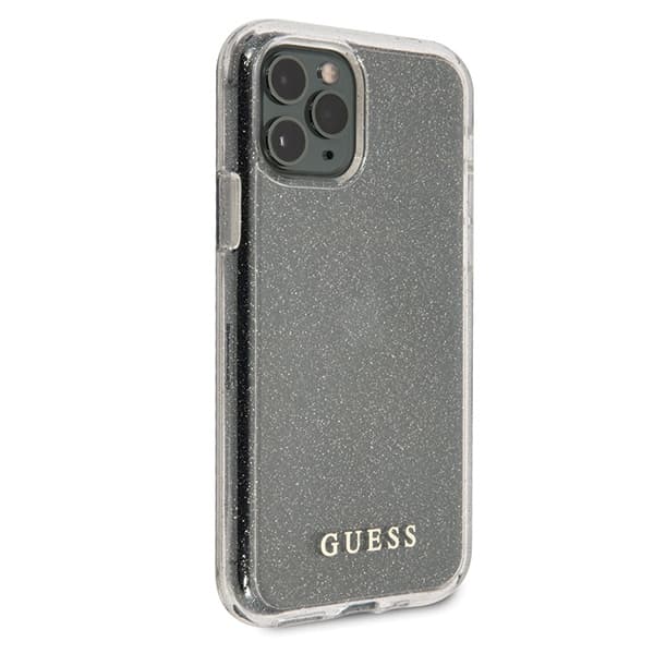 Guess GUHCN65PCGLSI iPhone 11 Pro Max sølv/sølv hårdt cover Glitter