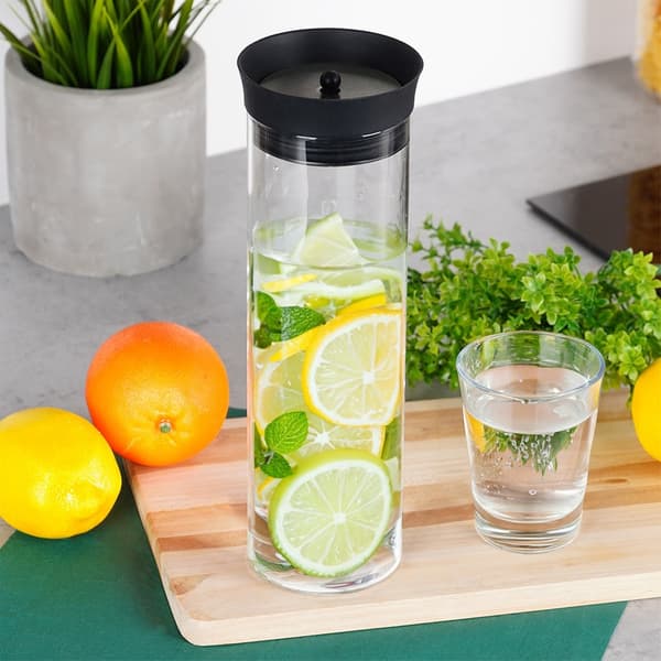 Glas karaffel med låg 1 l