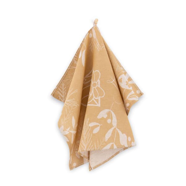 Zwoltex Christmas Charm bernstensfarget kökshandduk