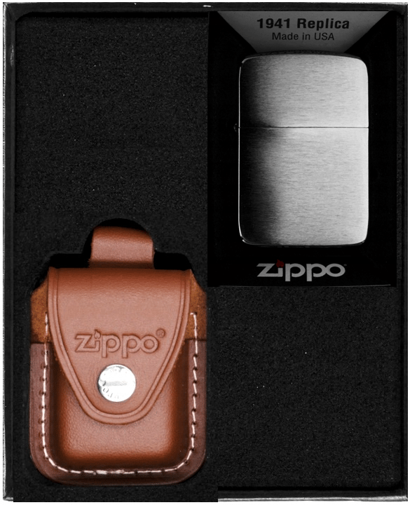 ZIPPO Lighter REPLIKA BØRSTE KROM Gavesæt nr. 4