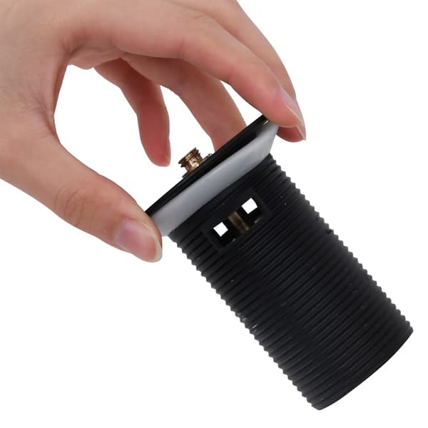 vidaXL Click-Clack overløbsprop, sort, 6,4x6,4x9,1 cm