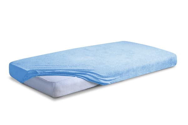 Frottélagen med elastik CLASSIC 70x140x10 Himmelblå