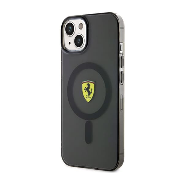 Ferrari Gennemsigtig MagSafe - iPhone 14 Plus Etui (Sort)