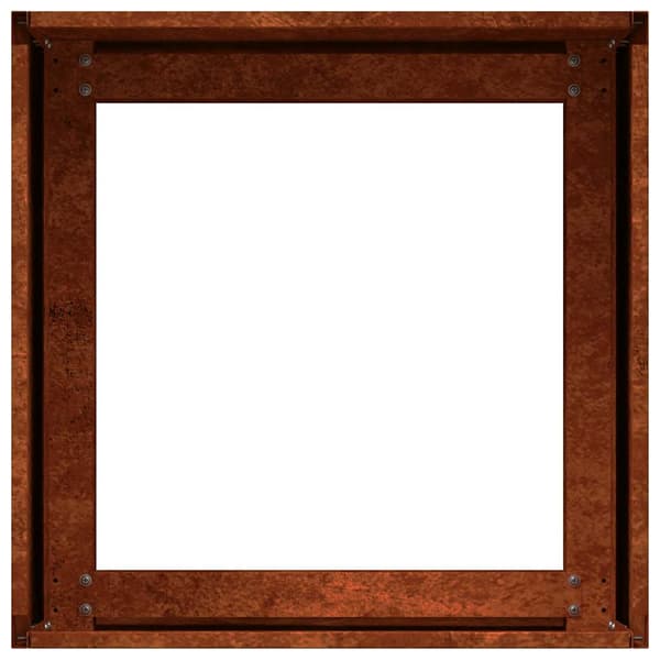 vidaXL rusten urtepotte 40x40x30 cm rustfrit stål