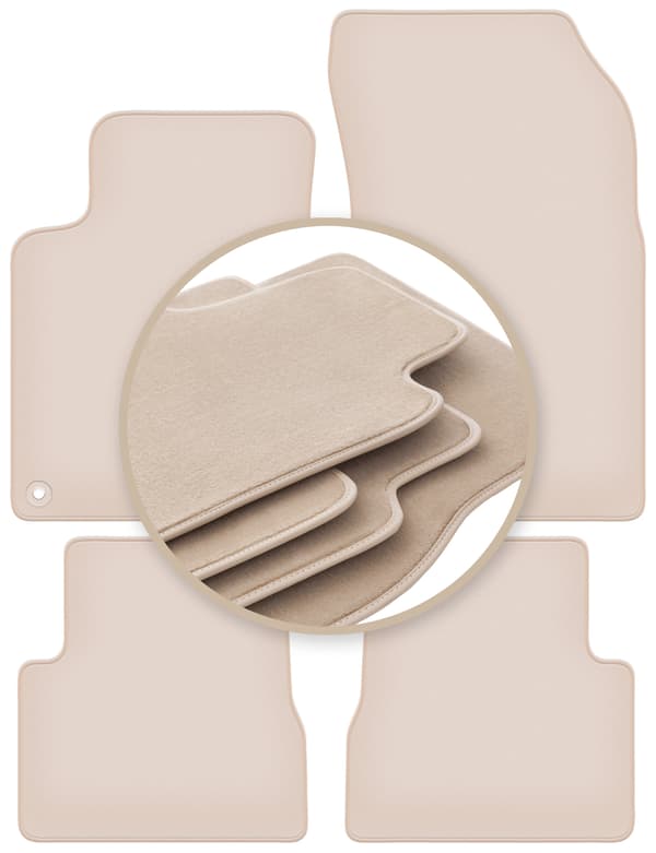 PREMIUM beige måtter til Peugeot 208 II hatchback 2019-