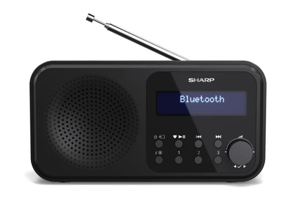 Bærbar SHARP Tokyo DR-P421 radio sort