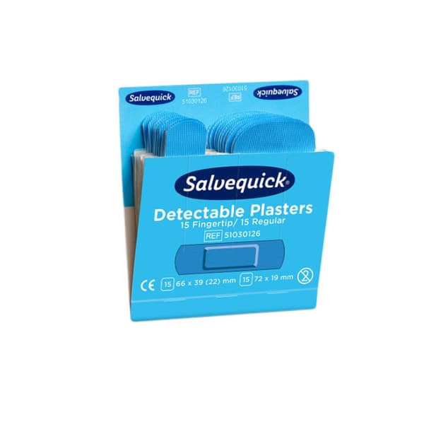 Cederroth Salvequick siniset sormenpäälaastarit 30 kpl.