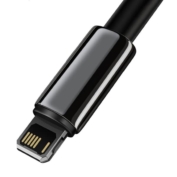 Baseus Tungsten Gold USB til Lightning-kabel, 2.4A, 2m (sort)