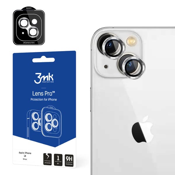 Apple iPhone 14 -linssinsuoja Pro hopea