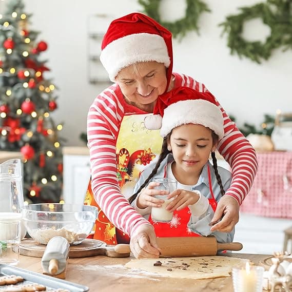 JULEKØKKENFORKLÆDE TIL JULEMANDEN SOM GAVE