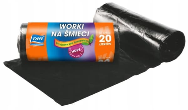 Sopsäckar 20l 45x50 cm - 50 stycken svarta universal små