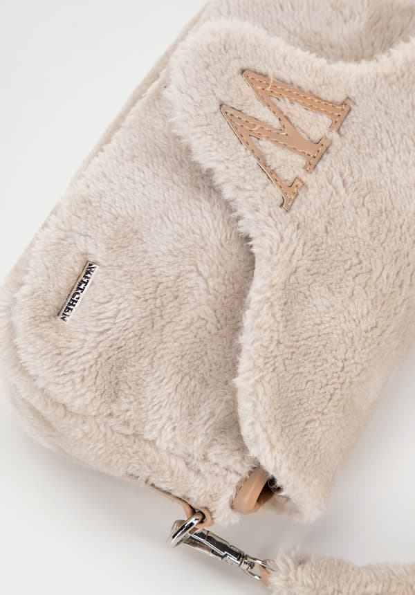 Wittchen Dame Messenger-taske med Pels, Creme, Creme Polyester