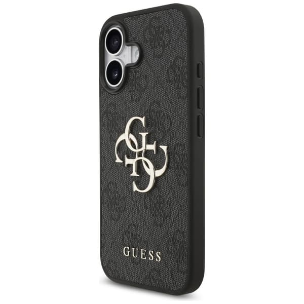 Guess 4G stort logo-cover til iPhone 17 - sort