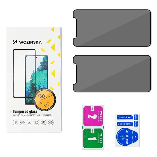 Wozinsky Privacy Glass hærdet glas til Xiaomi Redmi Note 14S, 2-pak