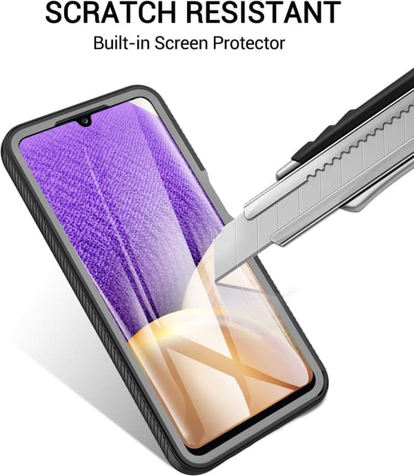 ETUI TIL SAMSUNG GALAXY A32 5G SORT MED STÆRKE SIDER