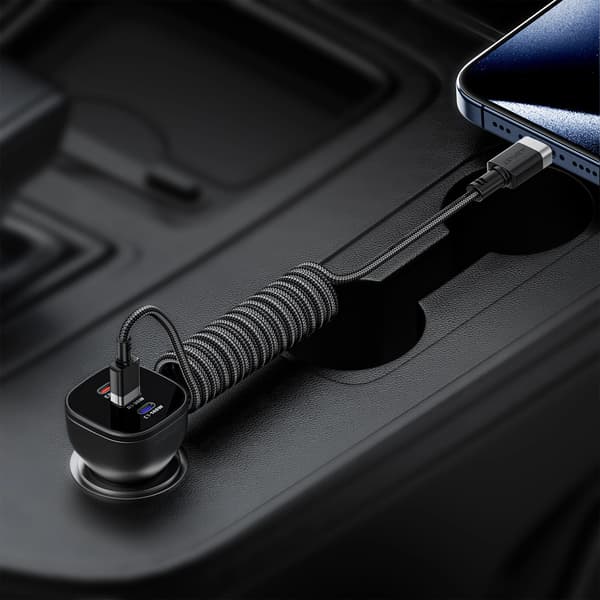 Acefast C14-04 USB-A - USB-C -jousikaapeli 480Mb/s 3A 1.2m - Musta