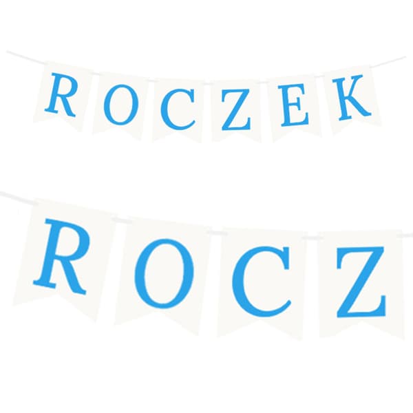 Banner FØDSELSDAG Blå 1 sæt