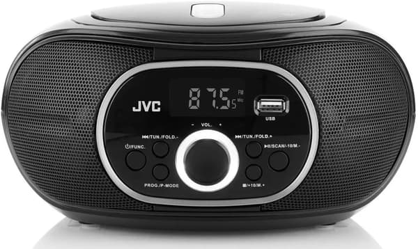JVC Ghettoblaster Radio CD USB LCD-skærm MP3 AUX FM JVC RD-E221B