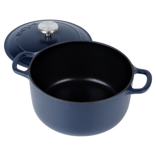 Litina gjutjärngryta med lock emaljerad 22 cm, 3,3 l