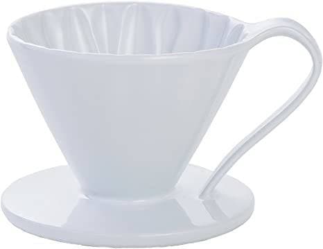 Keramisk dryppare CAFEC - ARITA cup1 vit CFD-1WH