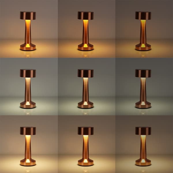 Kobber bordlampe 21 LED 21 cm