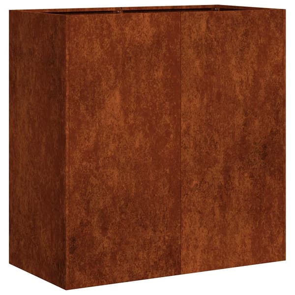 vidaXL rusten urtepotte 80x40x80 cm rustfrit stål