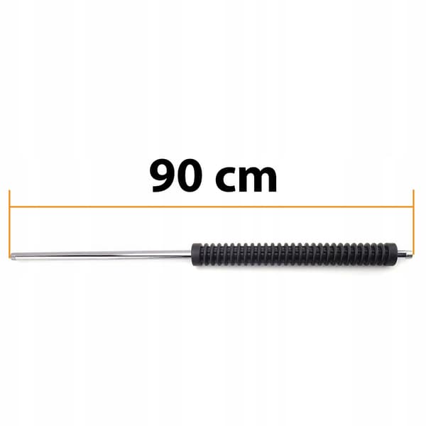 ProClean 90cm - Ruostumaton terässuihke, 1/4" ulkokierre molemmilla puolilla