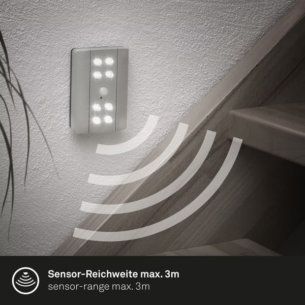 NATLAMPE - BATTERIDREVET - BEVÆGELSESSENSOR - SKUMØRING - LED - UNDERSKAB