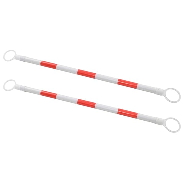 vidaXL 2 hopfällbara trafikkoner, plast, 116-197 cm