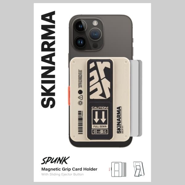 Skinarma Mirage Spunk Plånbok Magnetiskt Greppställ Elfenben