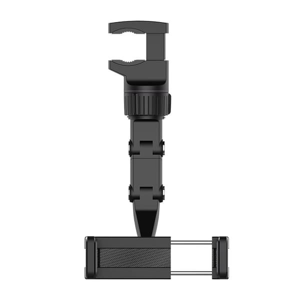 Justerbar holder til bakspejl til smartphone, sort