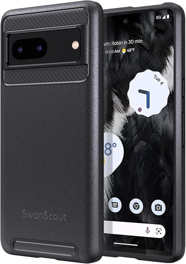 FODRAL TILL GOOGLE PIXEL 7 STÄNGT SVART