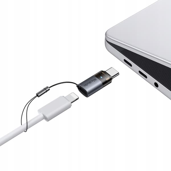 MCDODO USB-C-ADAPTER USB TYP C FÖR LIGHTNING IPHONE 17 PRO LED