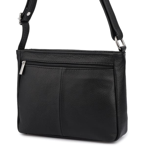 Dame Læder Messenger Taske Elegant Sort Beltimore L42
