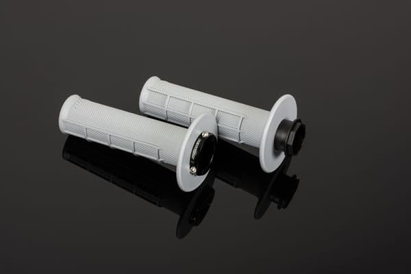 Renthal MX originale lock-ON bløde greb (halvvaffel) lysegrå