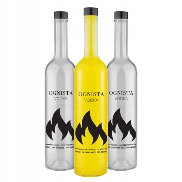 40 x Fiery Vodka Futura 500ml pulloa vodkalle