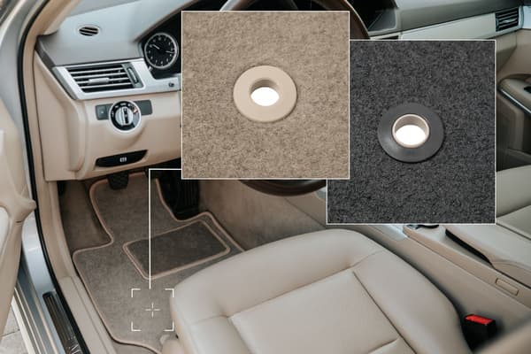 Bilmattor fram till Dodge Caliber hatchback (2006-2011) beige