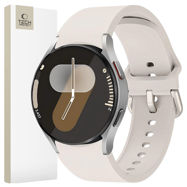 TECH-PROTECT SILIKON SAMSUNG GALAXY WATCH 4 / 5 / 5 PRO / 6 / 7 / FE STARLIGHT