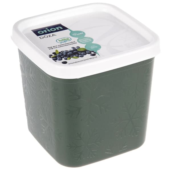 Grøn madbeholder med låg 380 ml